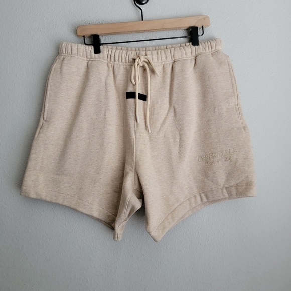 Fear of God Logo-Appliquéd Cotton-Blend Jersey Drawstring Shorts size L NWT - Picture 1 of 9